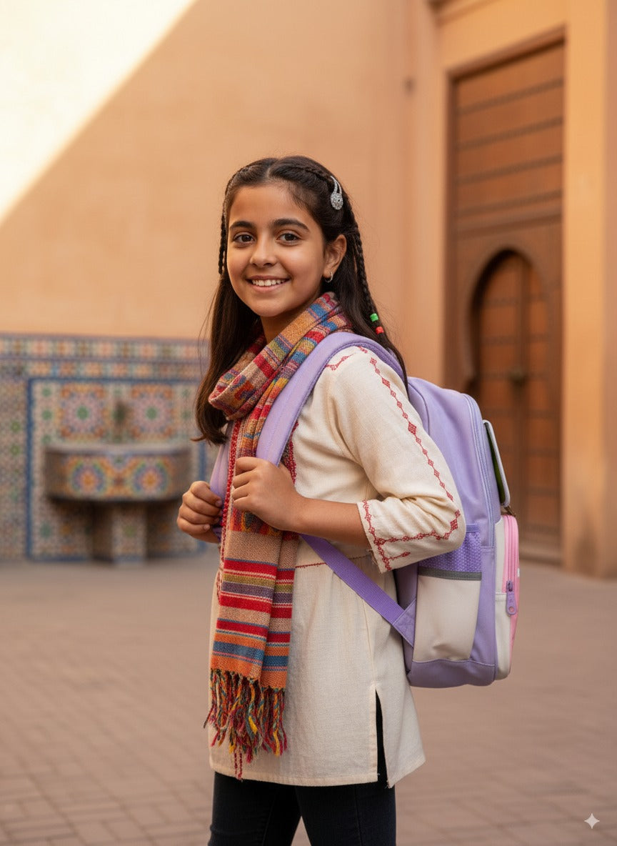🎒 شكارة مدرسية أنيقة ومريحة