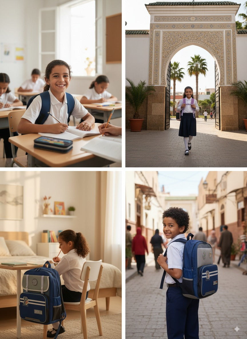 🎒 شكارة مدرسية أنيقة ومريحة