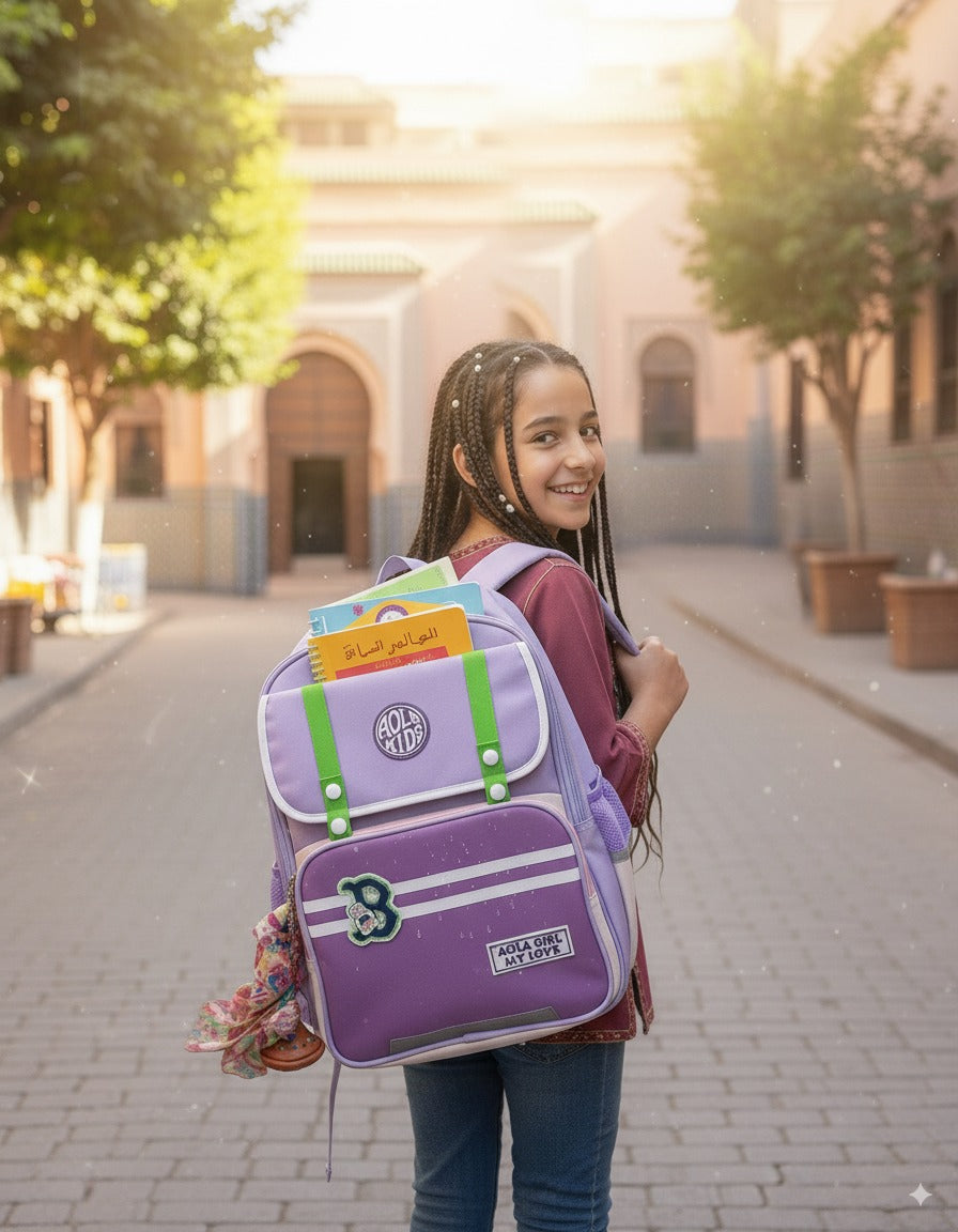 🎒 شكارة مدرسية أنيقة ومريحة