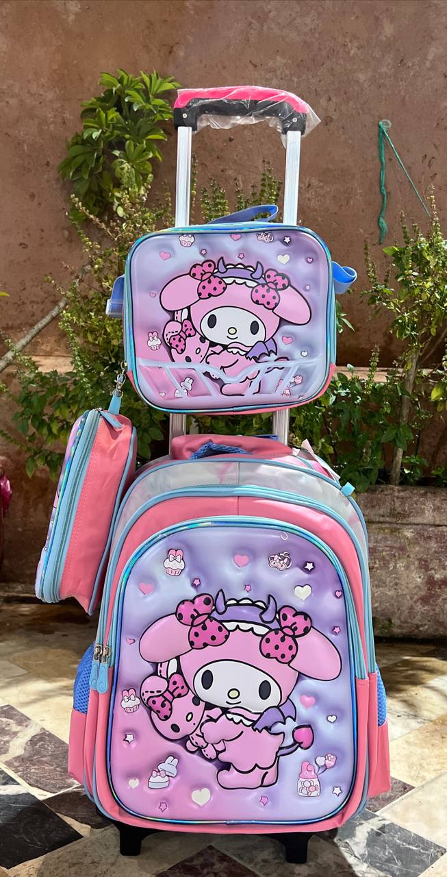 🎒 شكارة Cinnamoroll تلاث قطع Pink